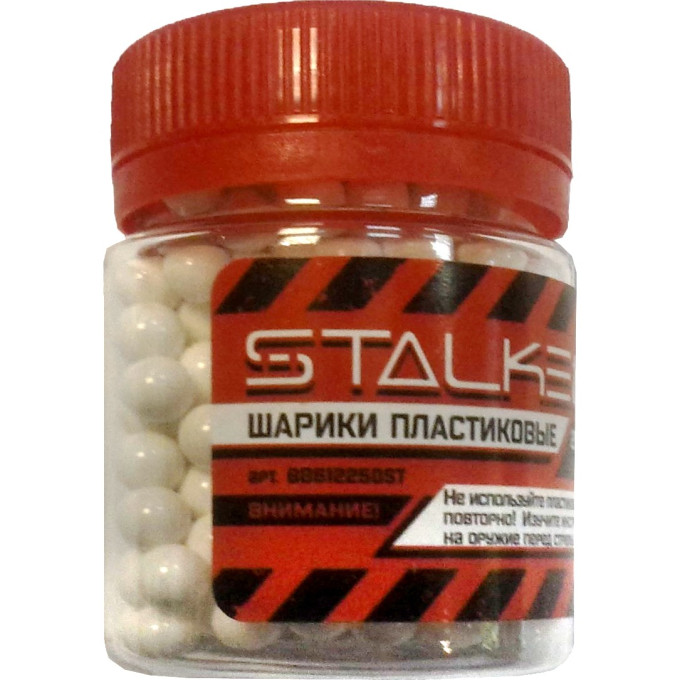 Шары для страйкбола STALKER 6 мм 0,12 гр 250 шт BB612250ST
